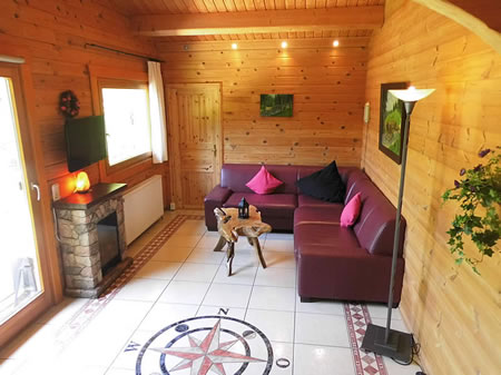 Wohnzimmer Blockhaus Knyrim