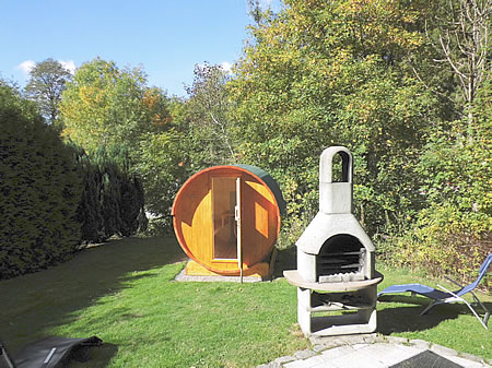 Faßsauna Blockhaus Knyrim